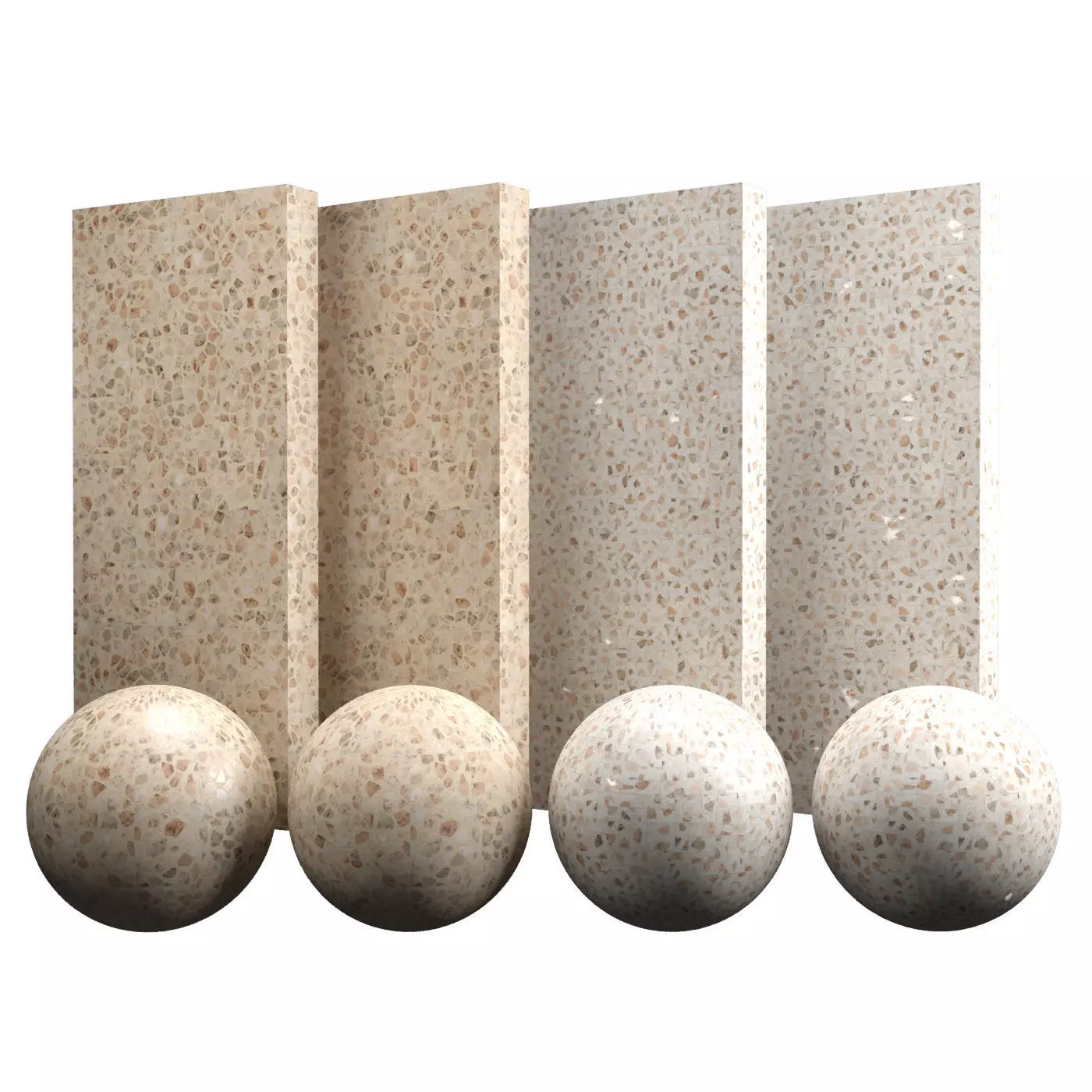 Terrazzo Brick Texture PBR Vray Corona Blender Texture