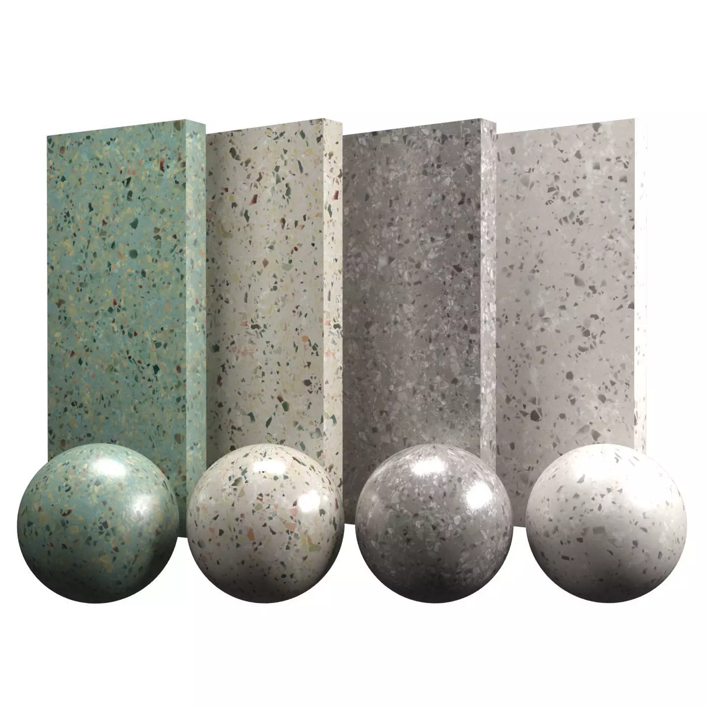 Terrazzo Natural Texture PBR Vray Corona Blender Texture