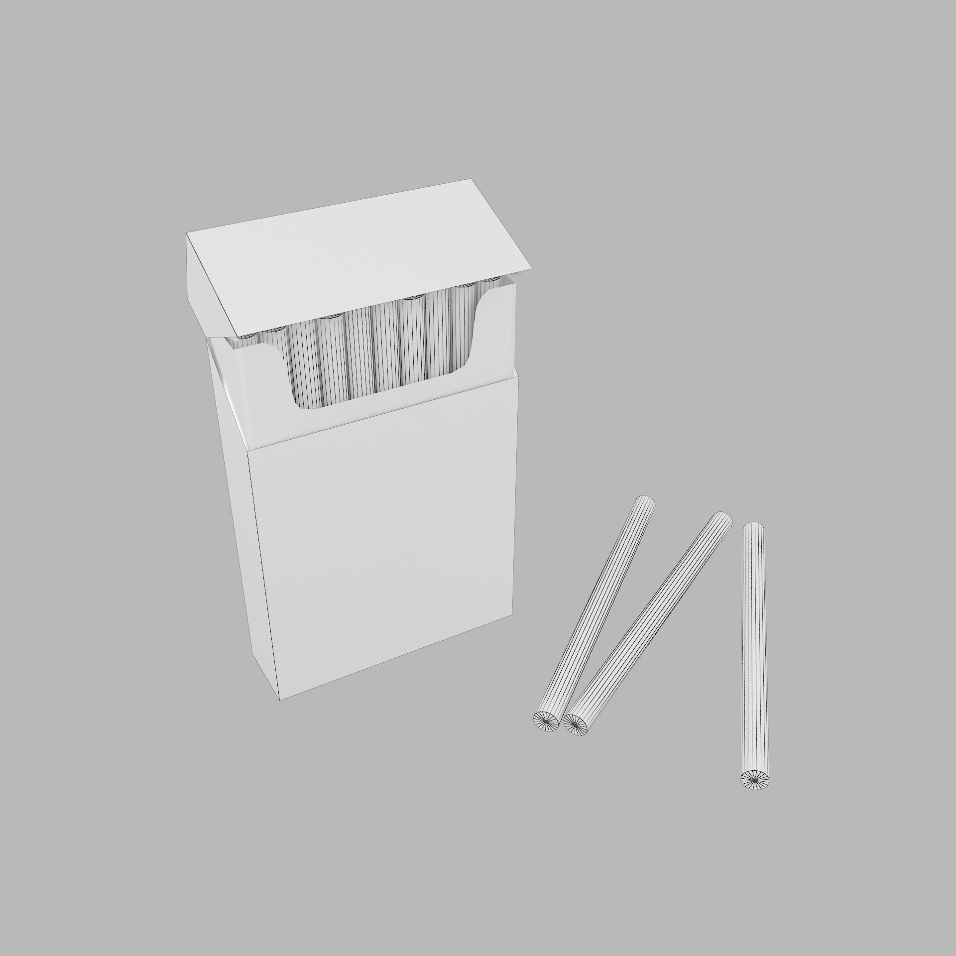 cigarette packaging 3D model_3