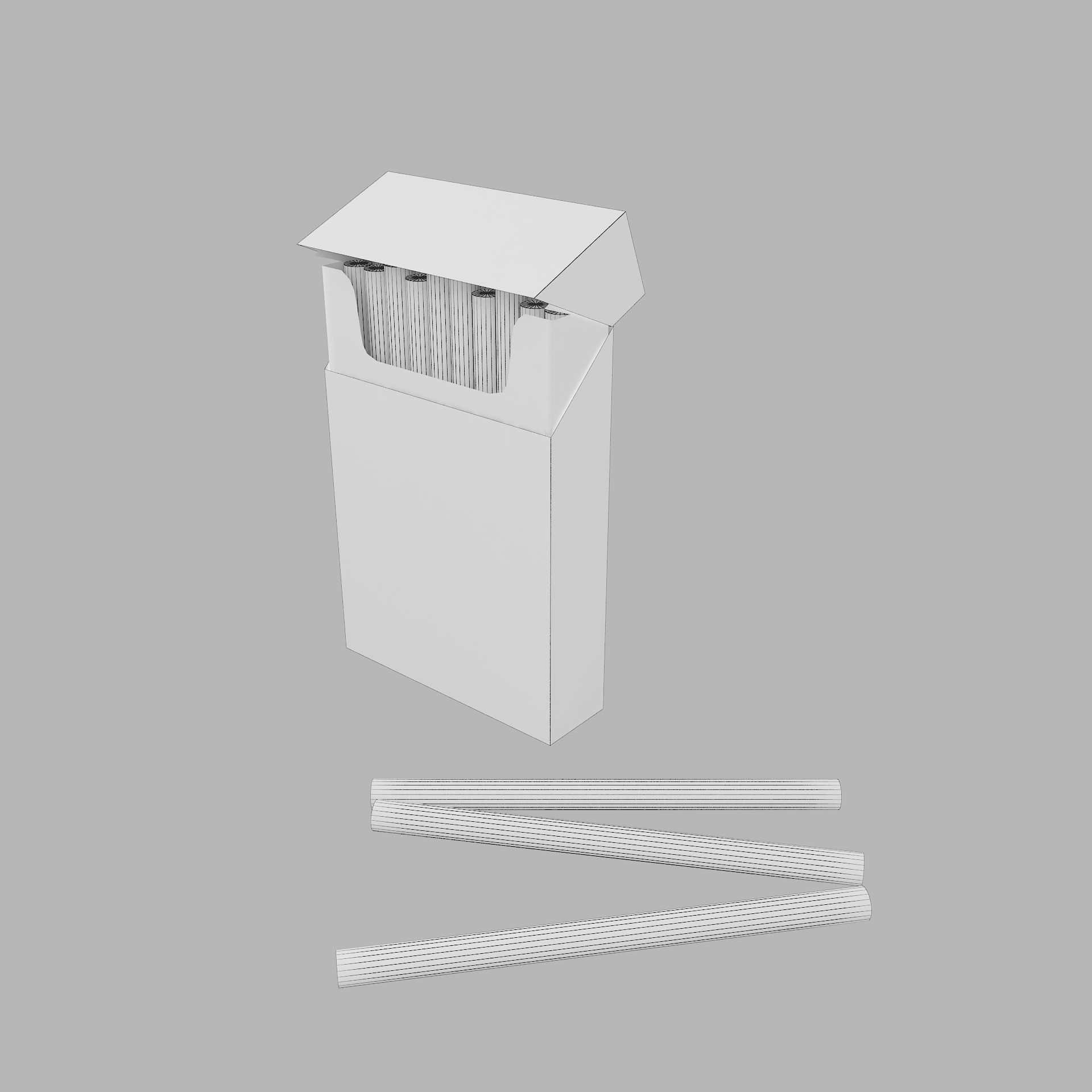 cigarette packaging 3D model_5