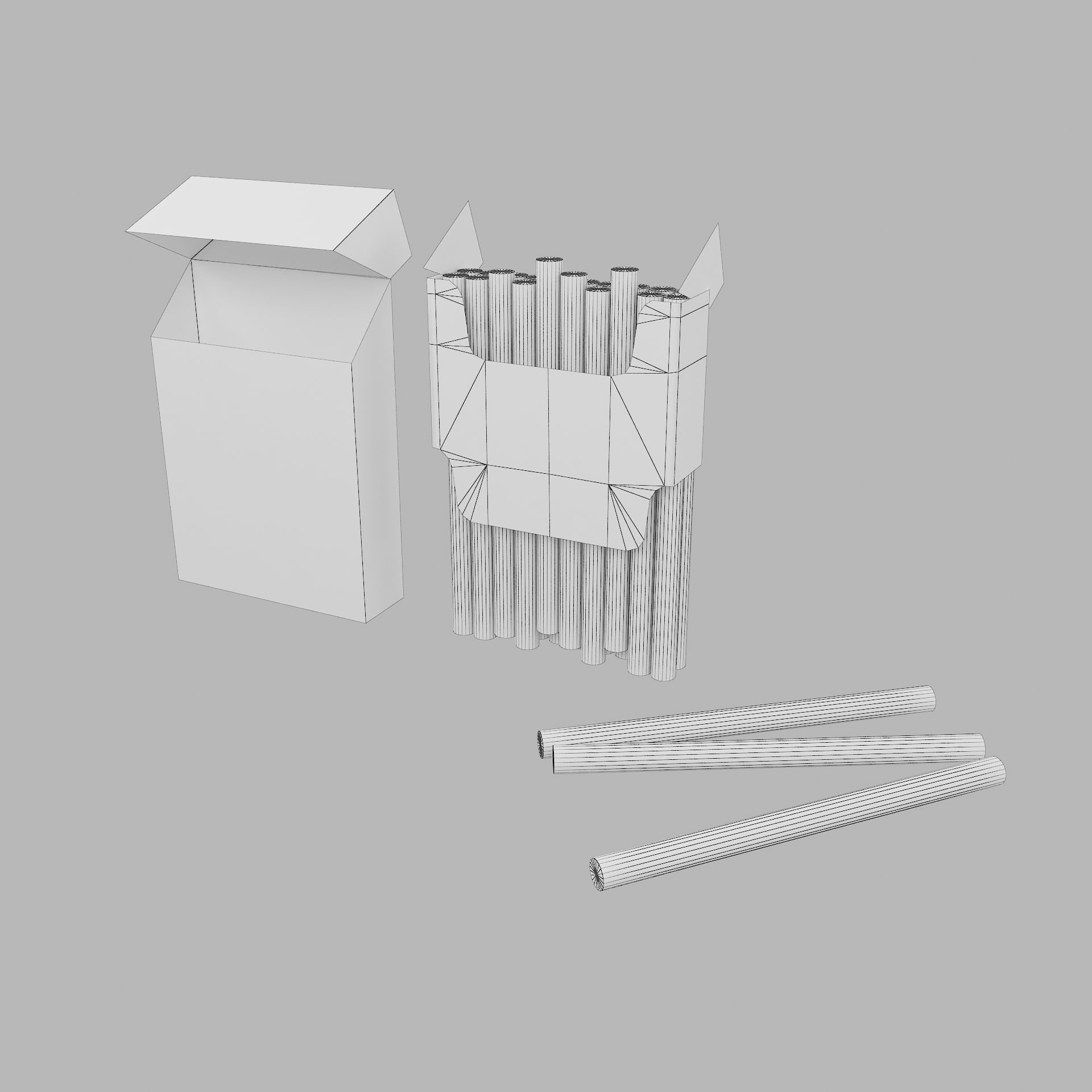cigarette packaging 3D model_9