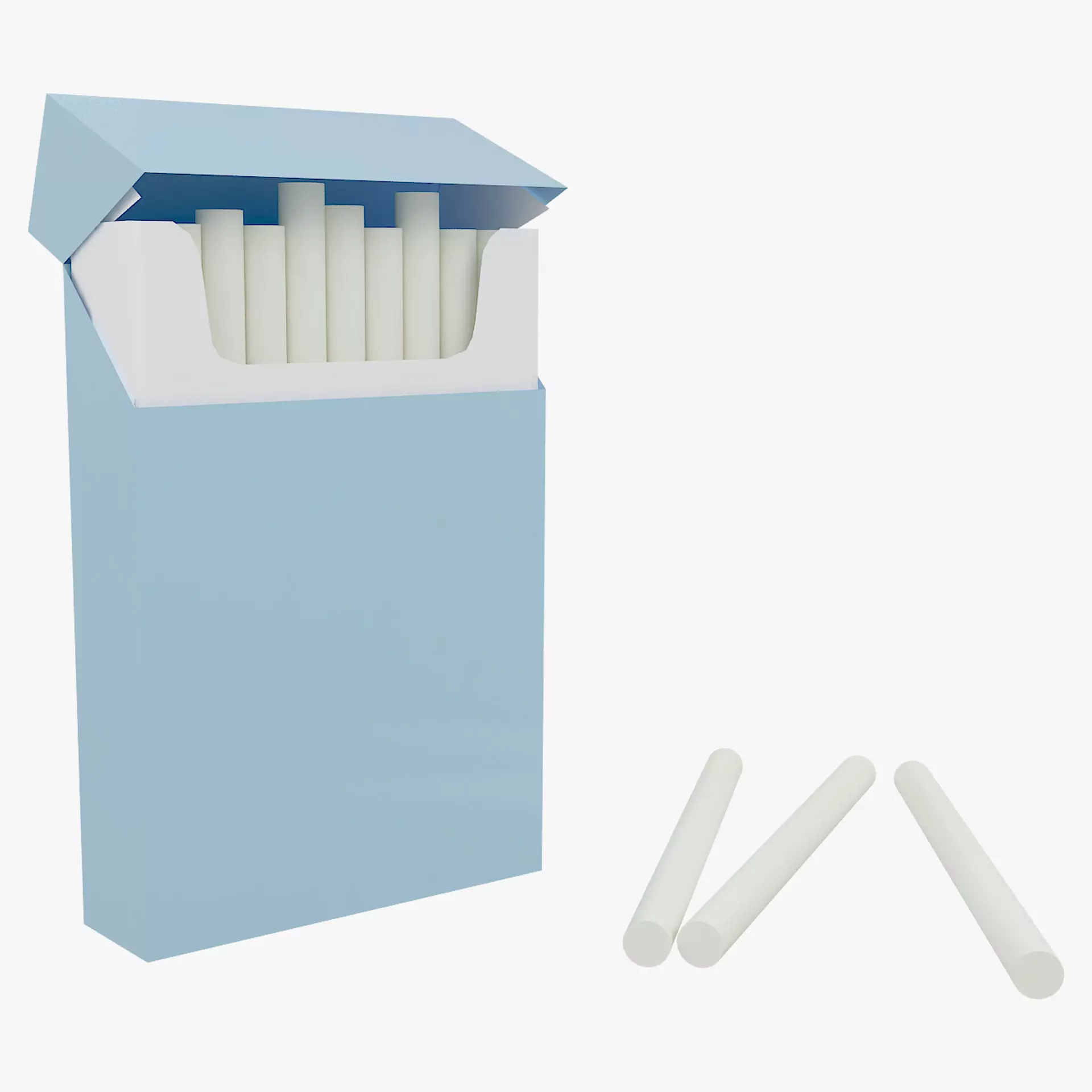 cigarette packaging 3D model_0