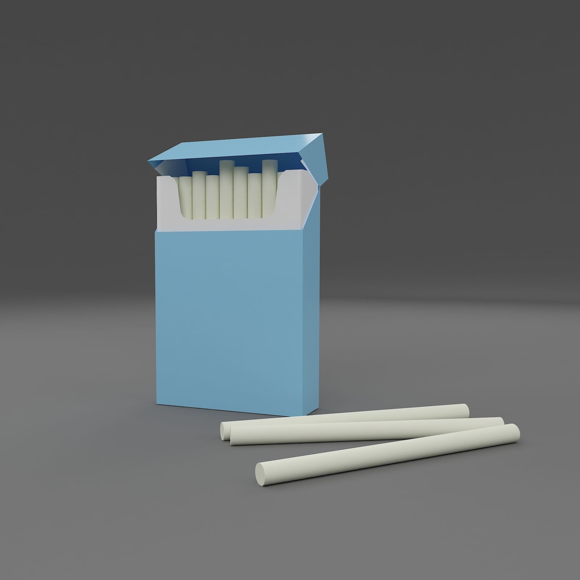 cigarette packaging 3D model_4
