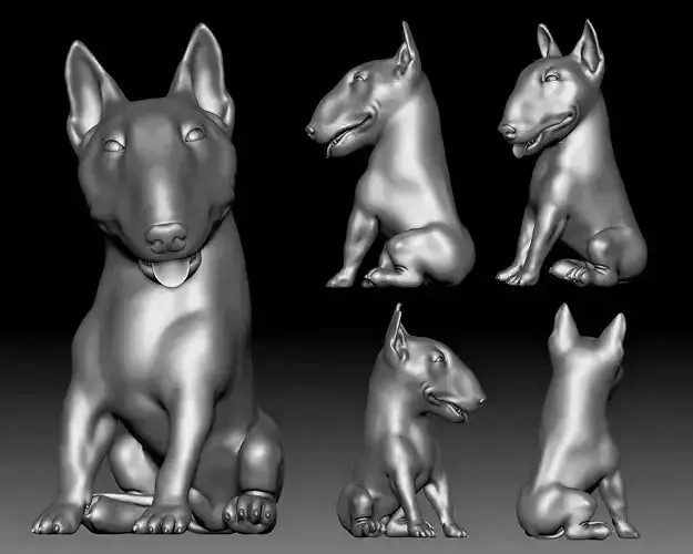 Bull Terrier dog 3D printable