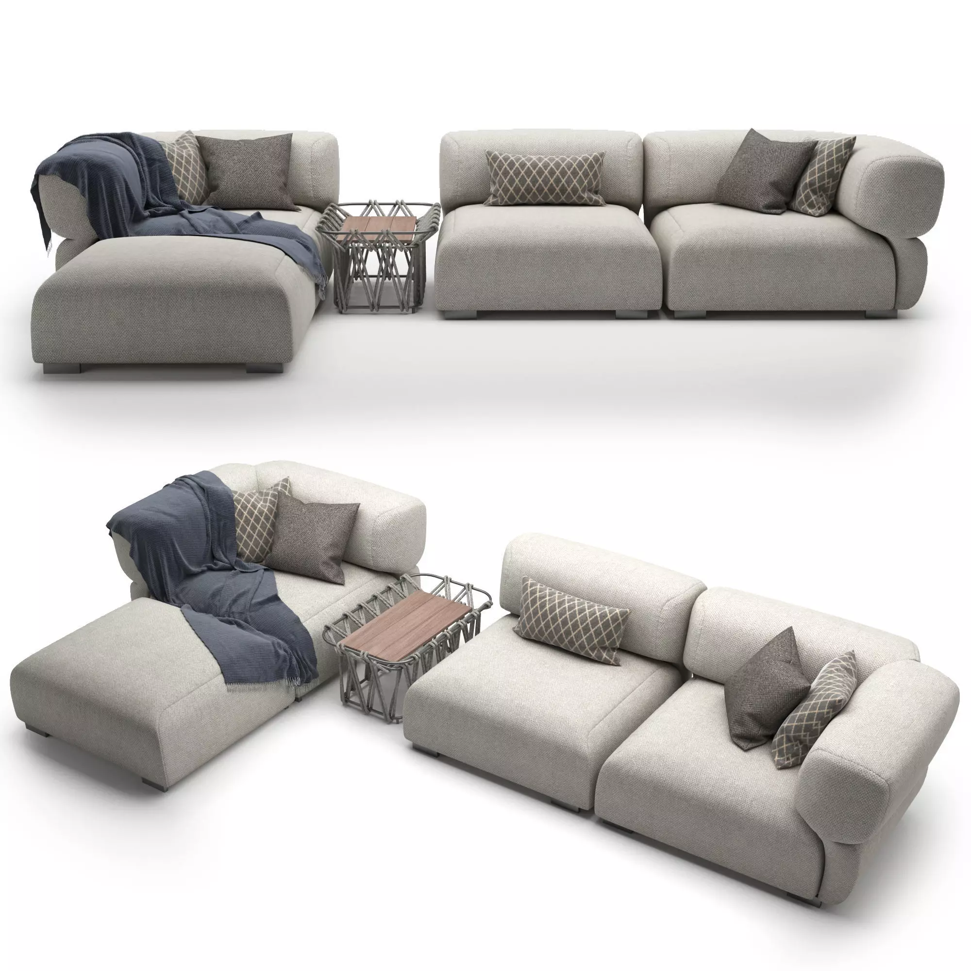 Sofa B and B Italia Butterfly 3D model