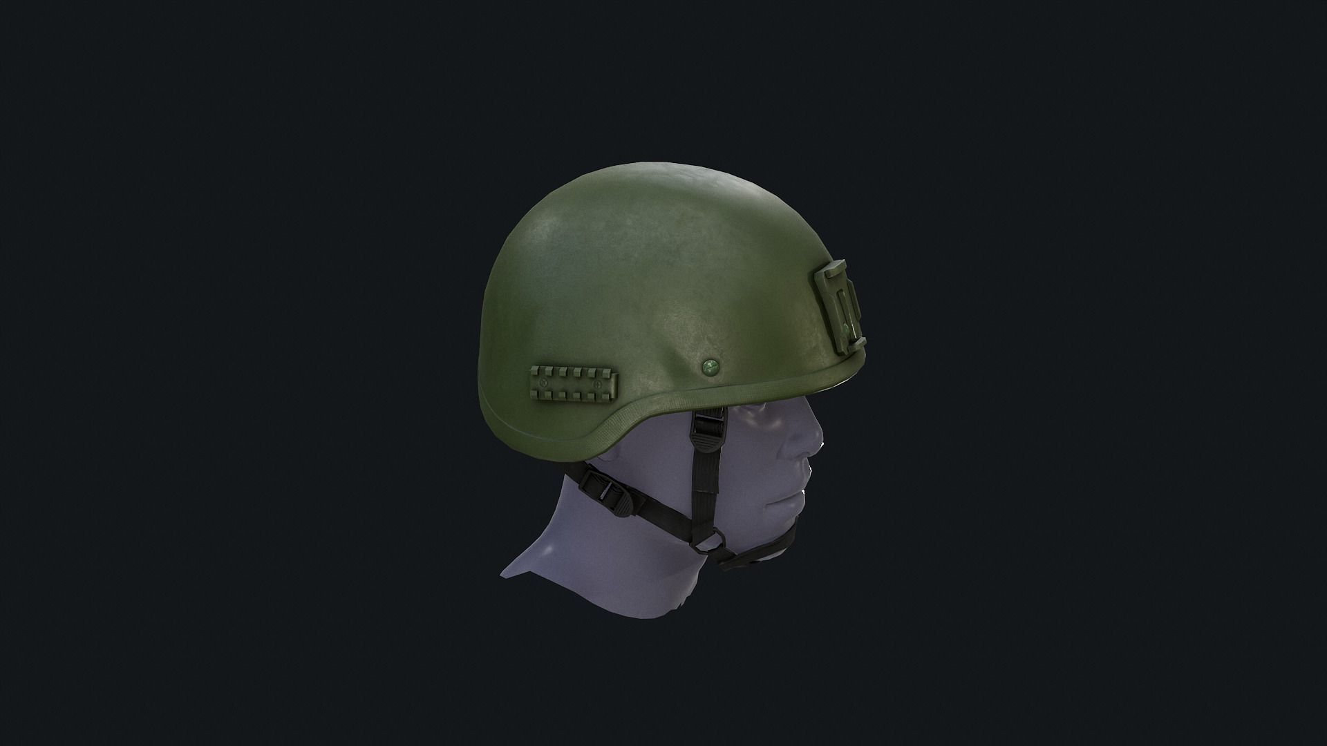 6B47 Helmet Ratnik Low-poly 3D model_3