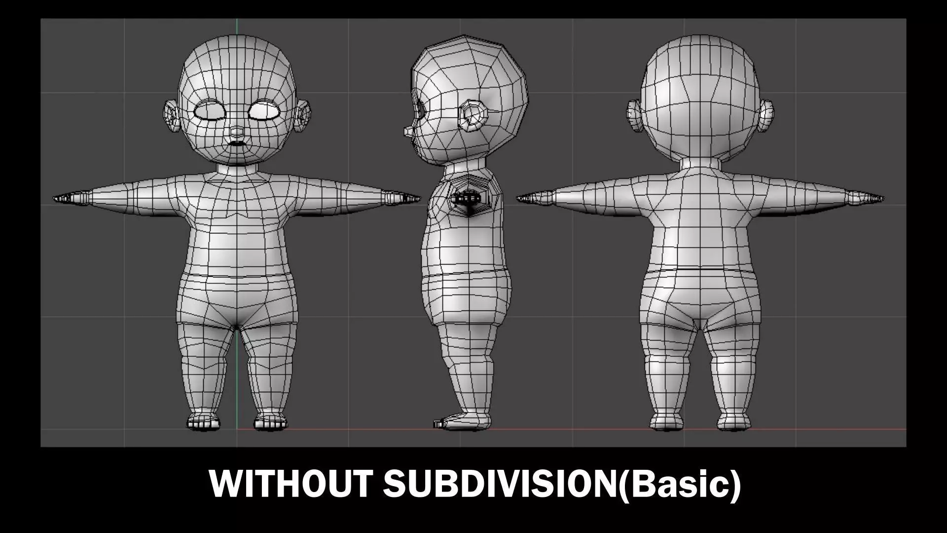 Basic Human Child Boy Nice Topology Low-poly 3D model_0