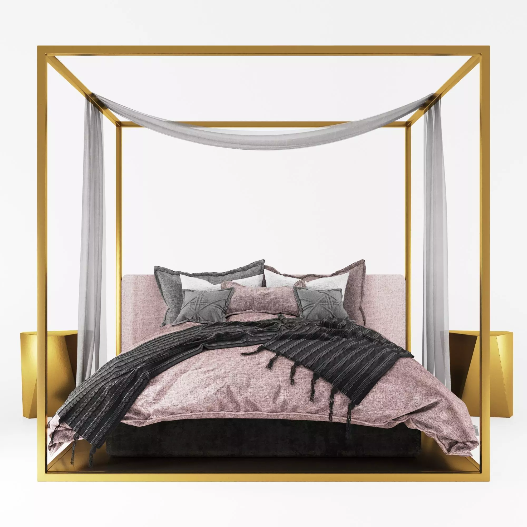 CANOPY BED 3D model_0