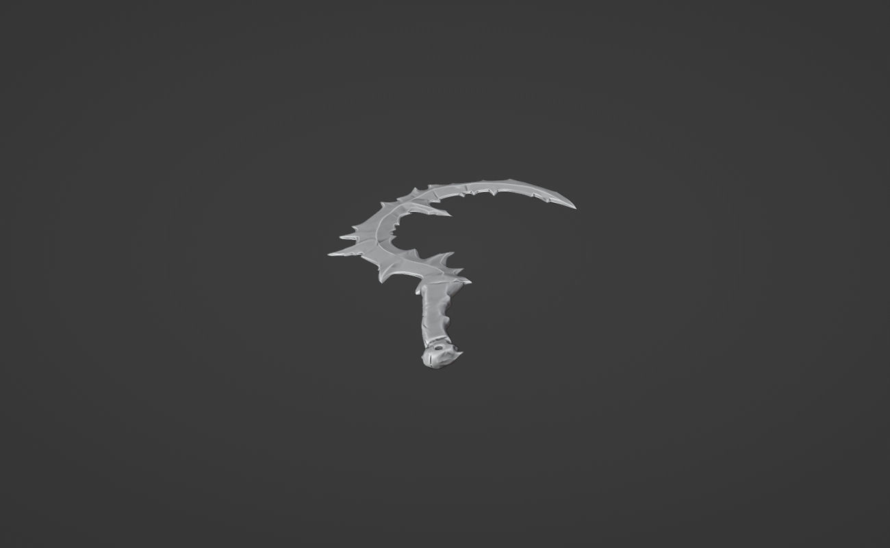 Noob Saibot sickle from Mortal Kombat 11 - Primordial Kombat 3D print model_7