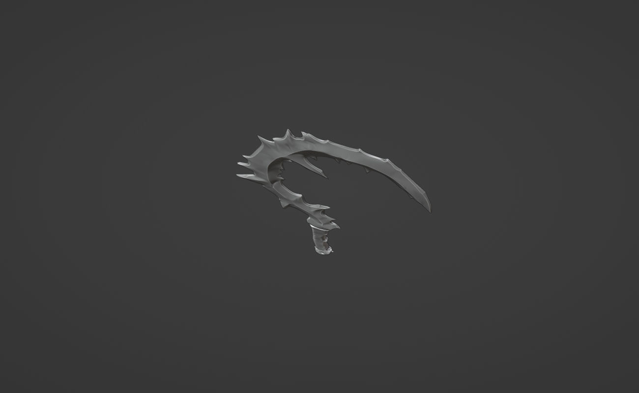 Noob Saibot sickle from Mortal Kombat 11 - Primordial Kombat 3D print model_8