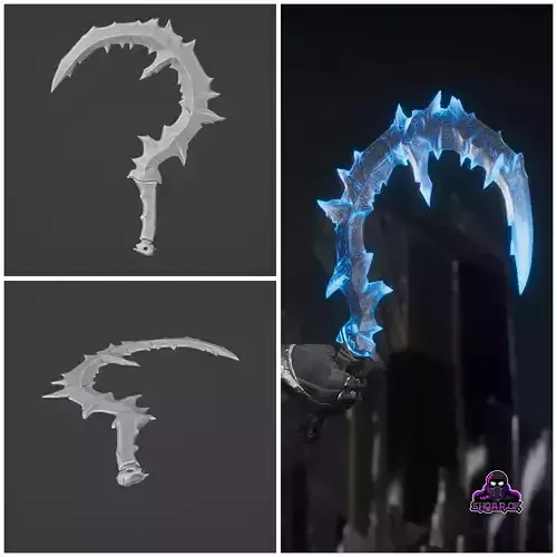 Noob Saibot sickle from Mortal Kombat 11 - Primordial Kombat 3D print model