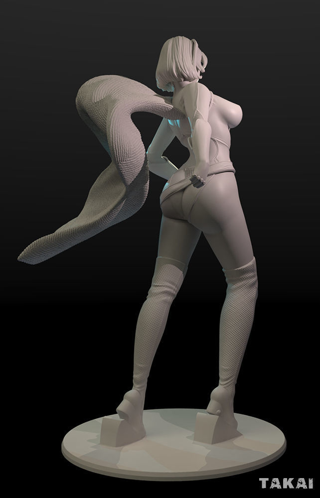 Power Girl Version 2 Fan Art 3D Print Figurine 3D print model_12