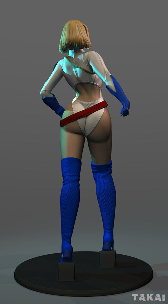 Power Girl Version 2 Fan Art 3D Print Figurine 3D print model_21