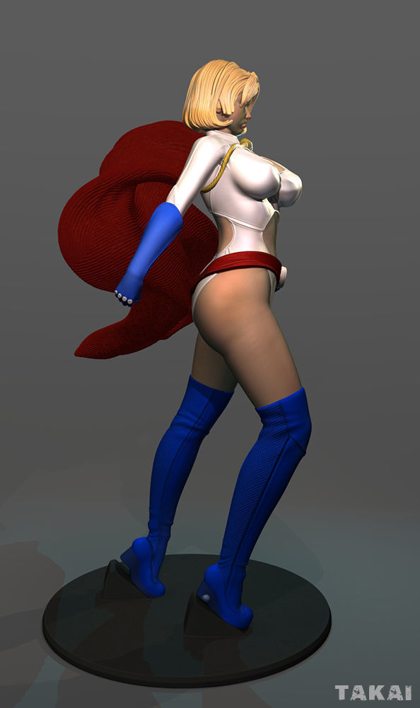 Power Girl Version 2 Fan Art 3D Print Figurine 3D print model_23