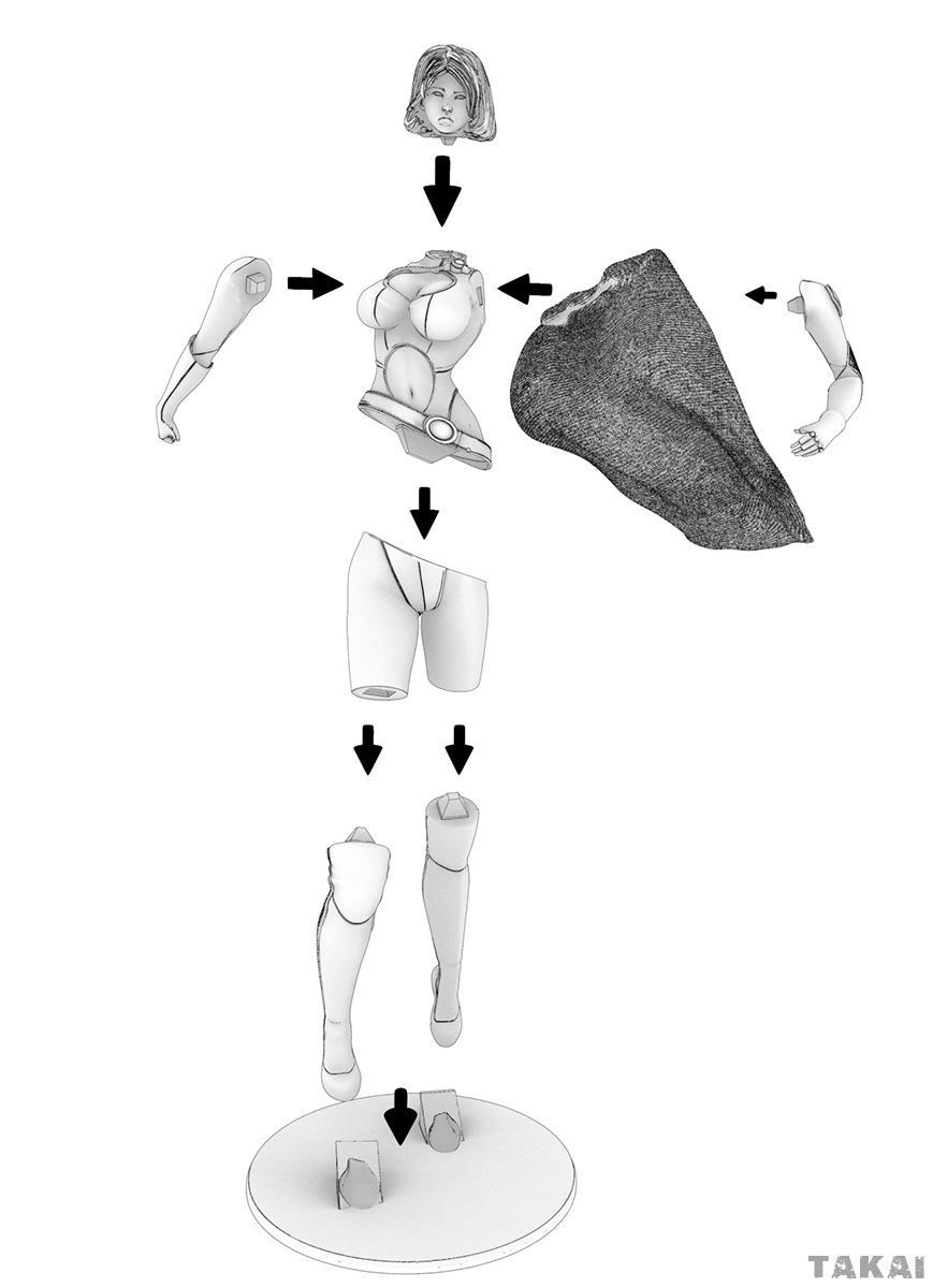 Power Girl Version 2 Fan Art 3D Print Figurine 3D print model_4
