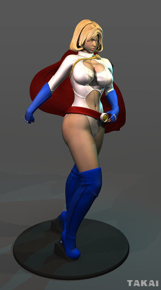 Power Girl Version 2 Fan Art 3D Print Figurine 3D print model_24
