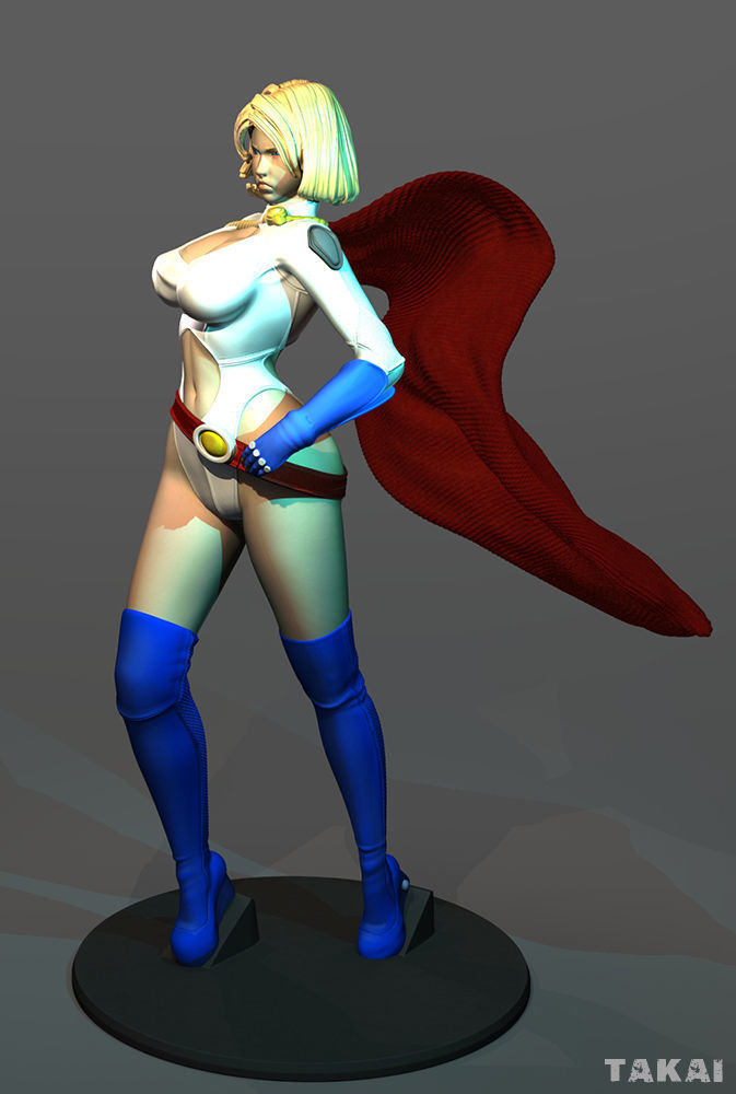 Power Girl Version 2 Fan Art 3D Print Figurine 3D print model_17