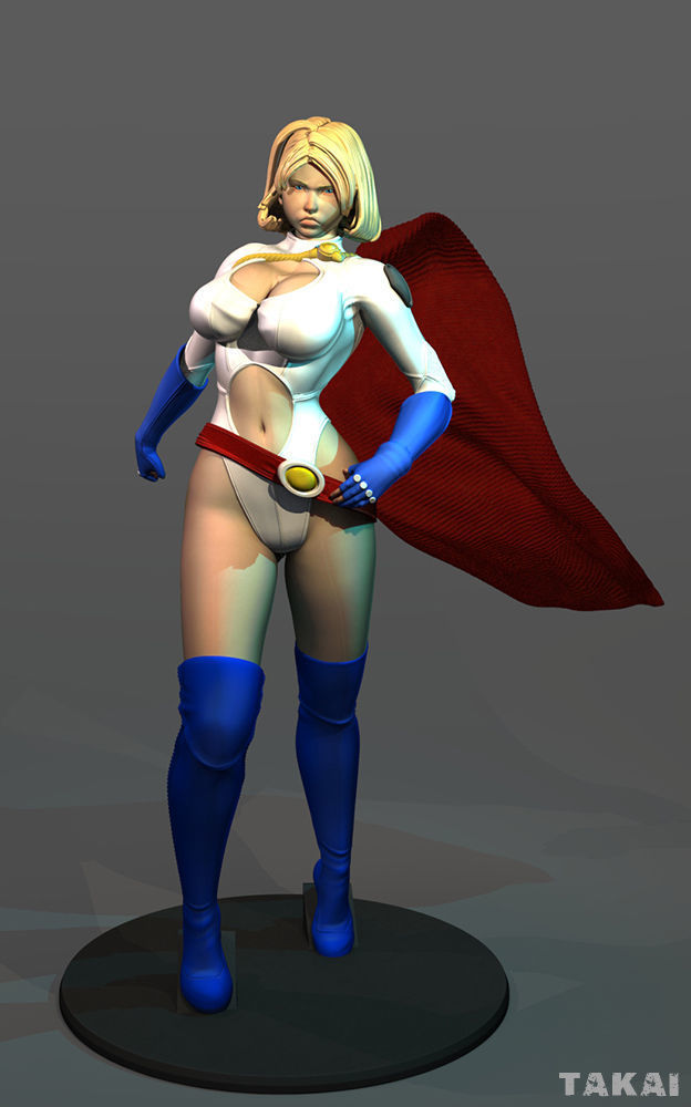 Power Girl Version 2 Fan Art 3D Print Figurine 3D print model_25