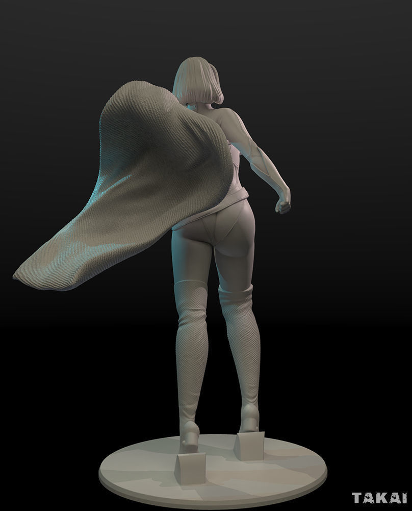 Power Girl Version 2 Fan Art 3D Print Figurine 3D print model_10