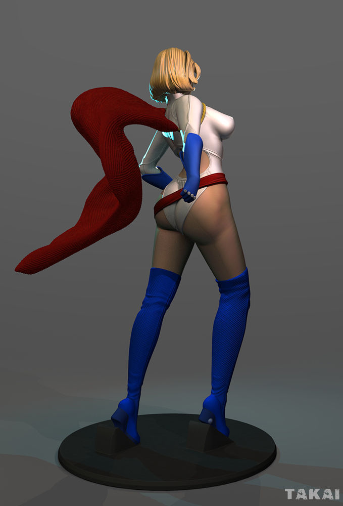 Power Girl Version 2 Fan Art 3D Print Figurine 3D print model_22