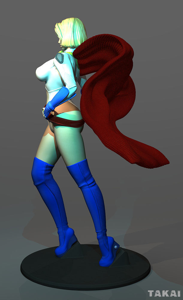 Power Girl Version 2 Fan Art 3D Print Figurine 3D print model_18