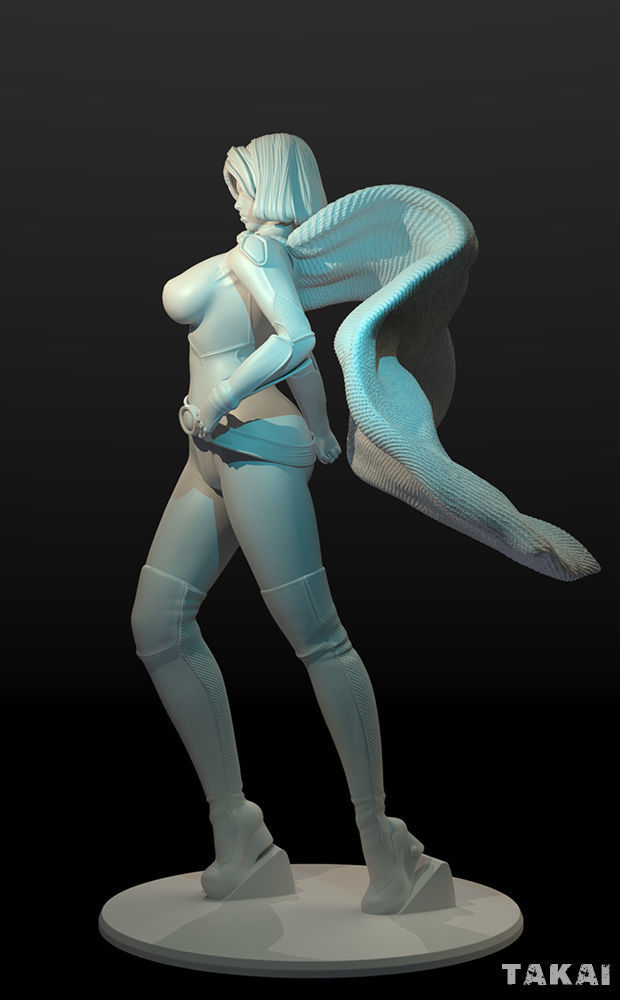 Power Girl Version 2 Fan Art 3D Print Figurine 3D print model_7