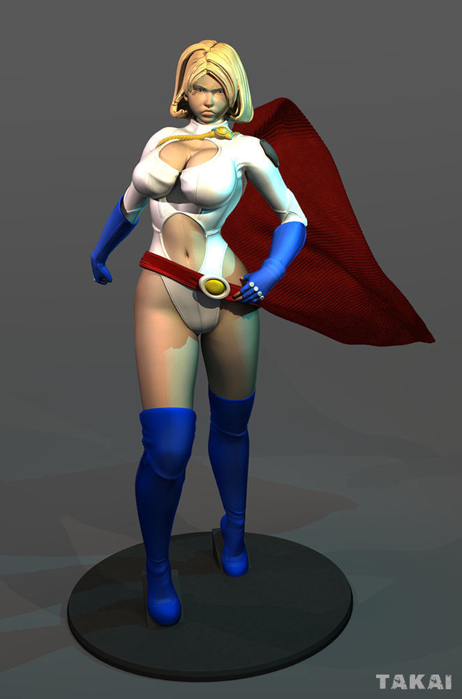Power Girl Version 2 Fan Art 3D Print Figurine 3D print model_16
