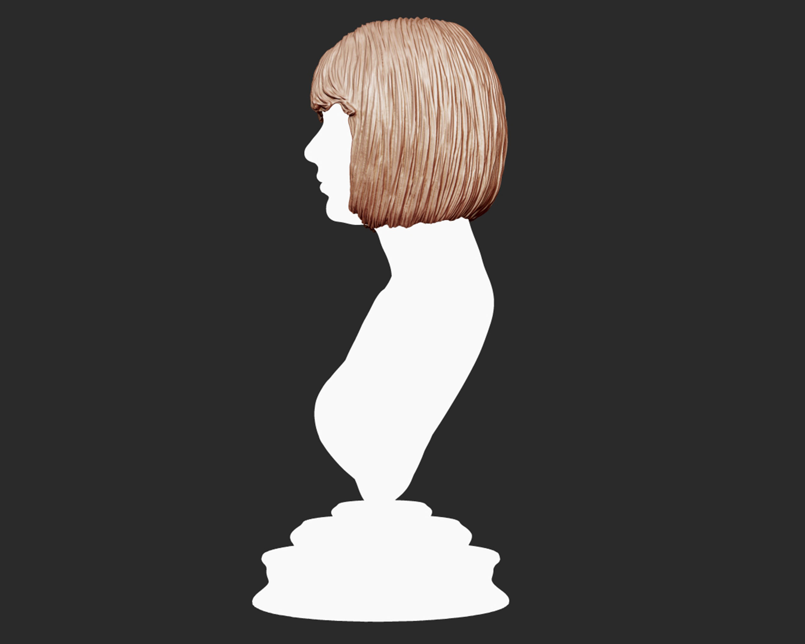 Hairstyle 17 3D print model_10