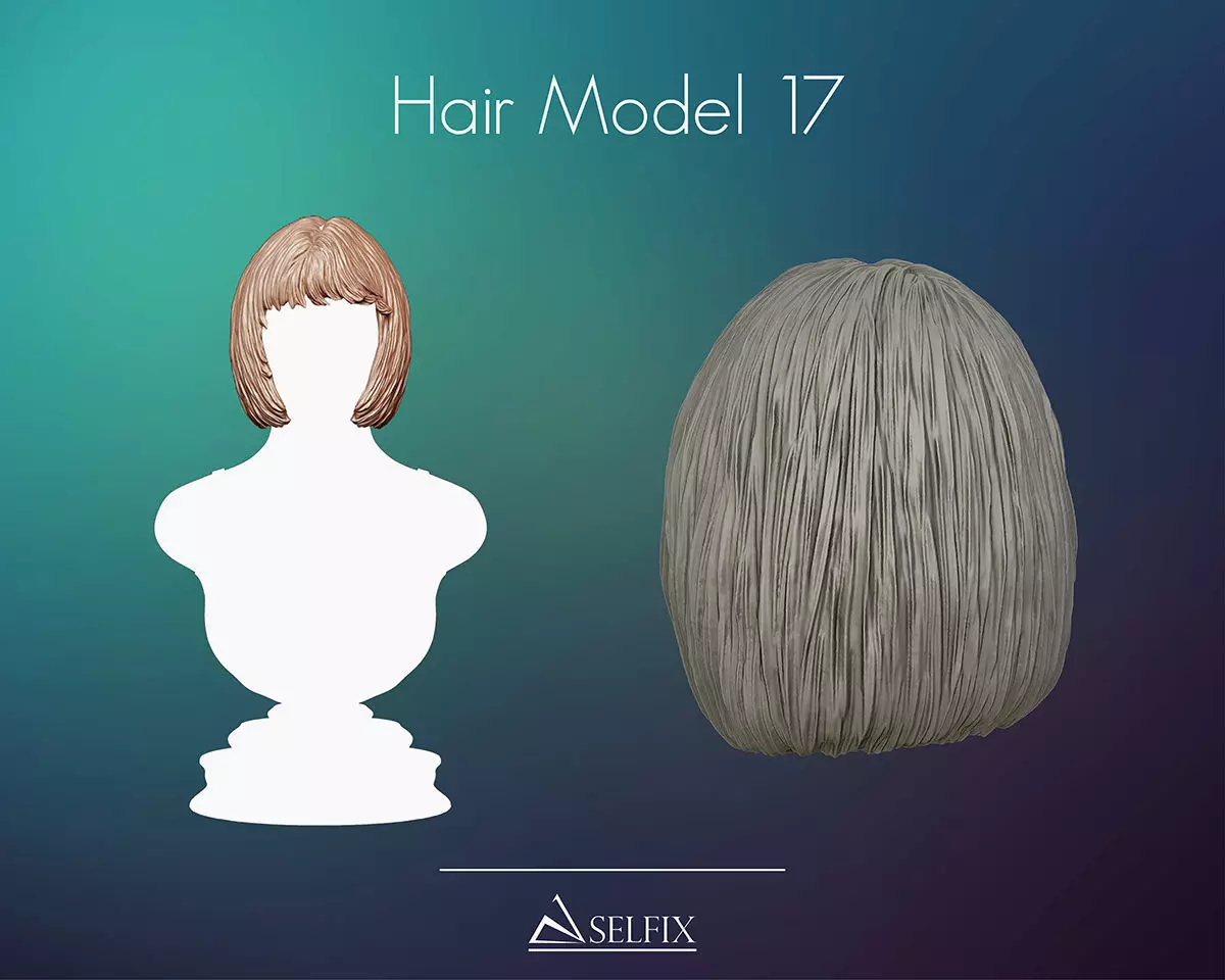 Hairstyle 17 3D print model_0