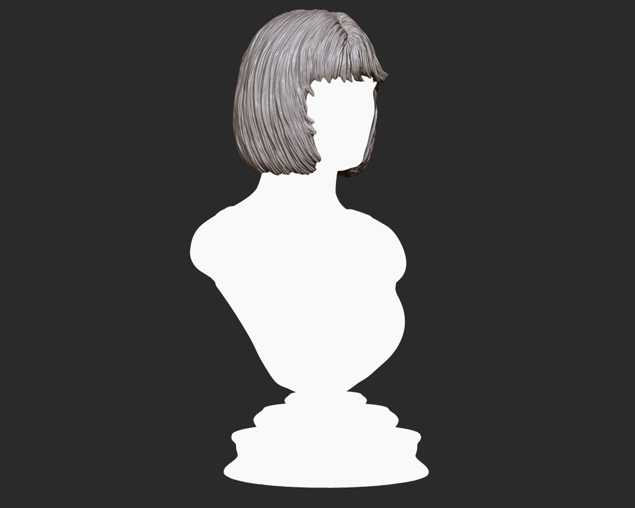Hairstyle 17 3D print model_3