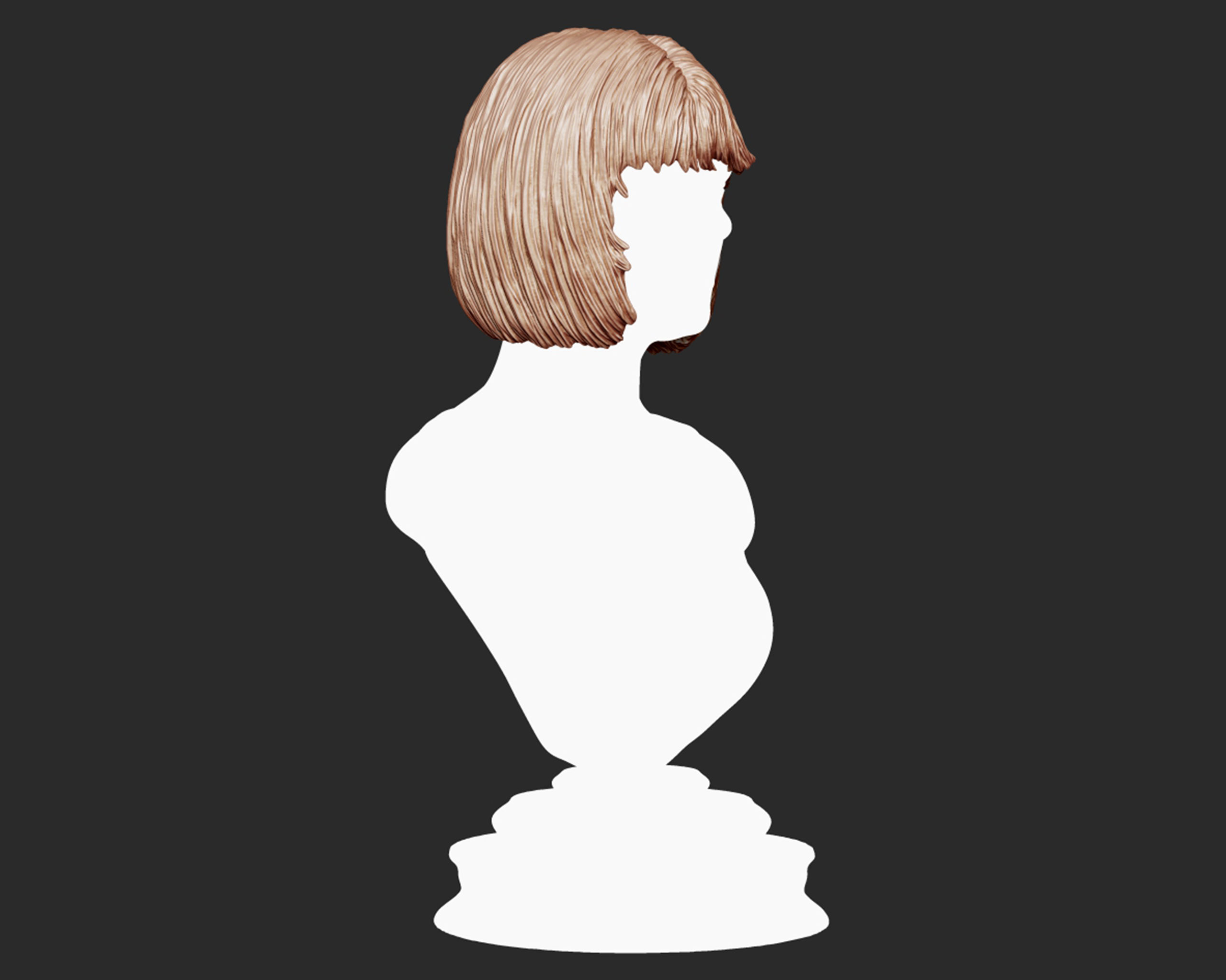 Hairstyle 17 3D print model_8