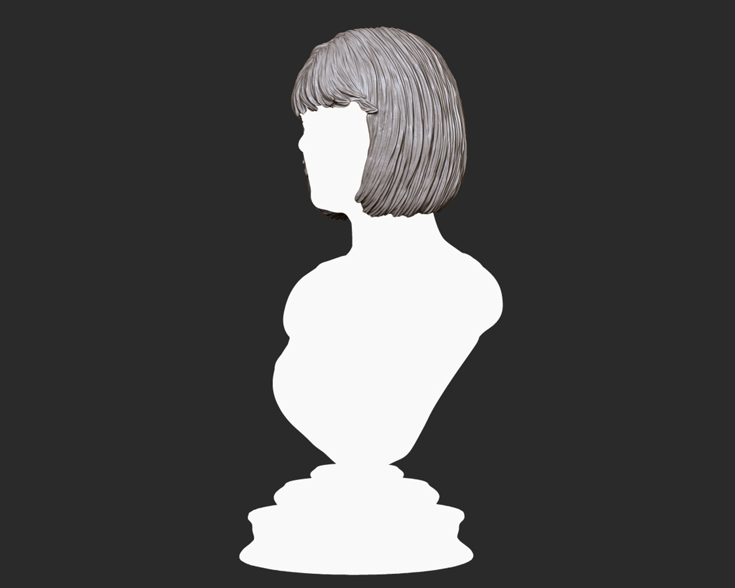 Hairstyle 17 3D print model_6