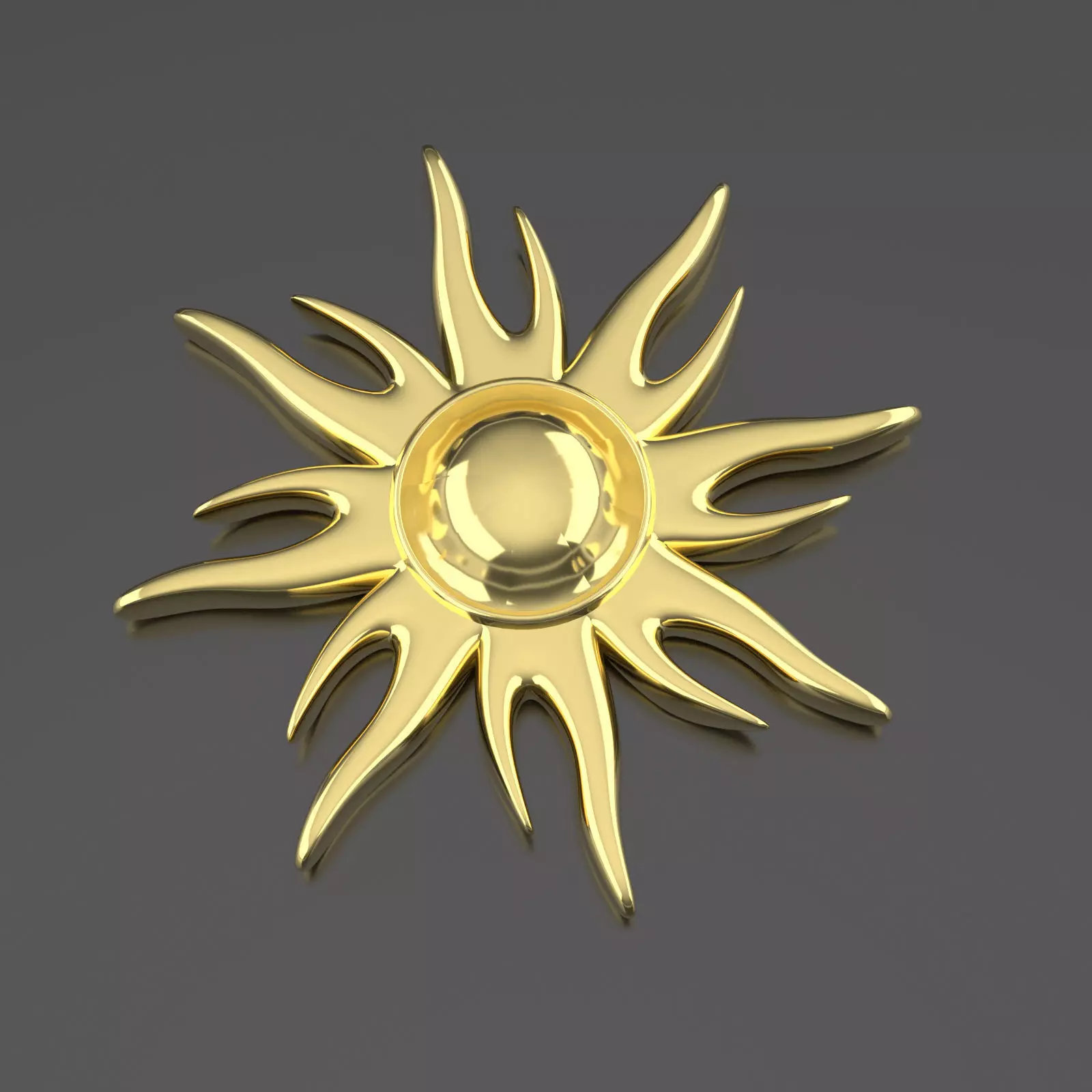 Pendant Sun Free 3D print model_0