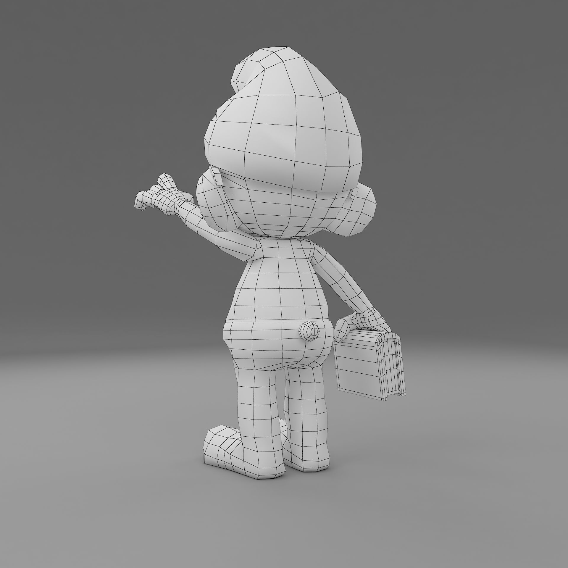 xitrum 2 smurf 3D model_9
