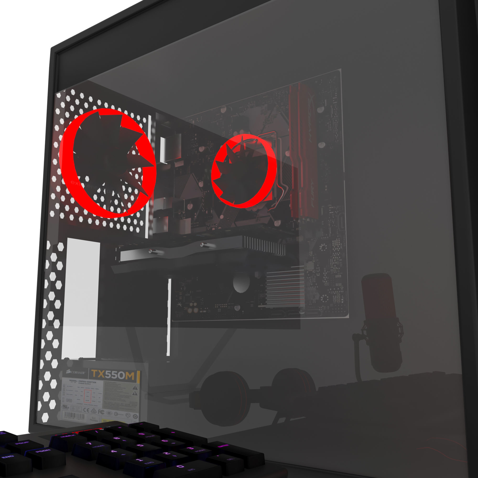pc game set 05 3D model_2