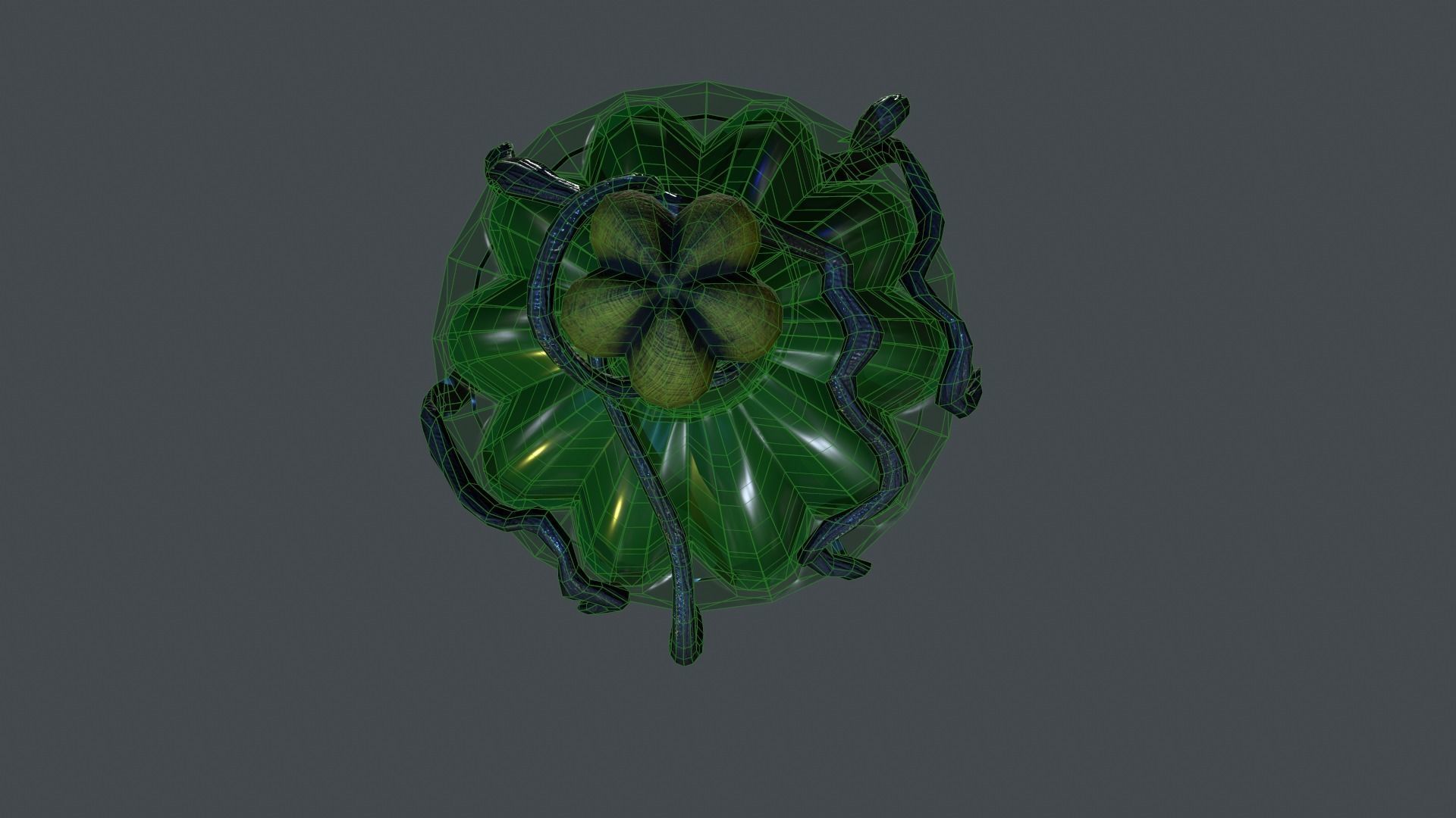 Green Poison Glass Bottle 3D Models Low-poly 3D model_9