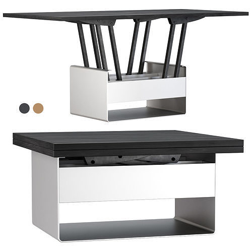Mesa de centro transformable table Sedit Mesita baja WIND  Low-poly 3D model