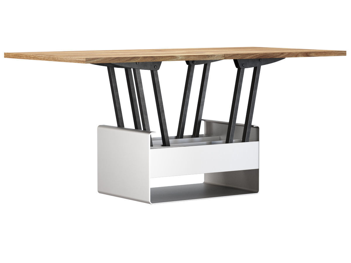 Mesa de centro transformable table Sedit Mesita baja WIND  Low-poly 3D model_6