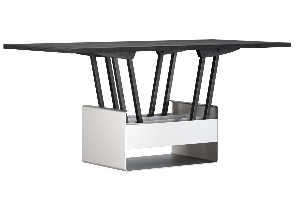 Mesa de centro transformable table Sedit Mesita baja WIND  Low-poly 3D model_3