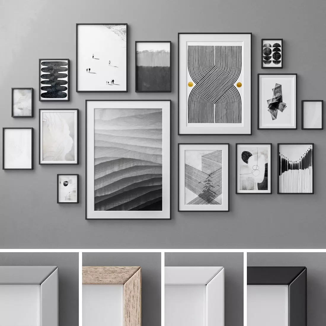 Photo Frames Set  88 3D model_0