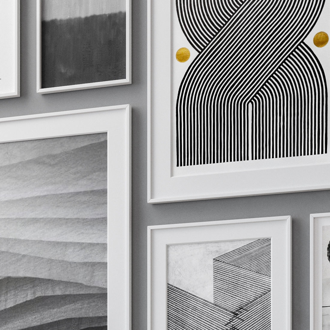 Photo Frames Set  88 3D model_1