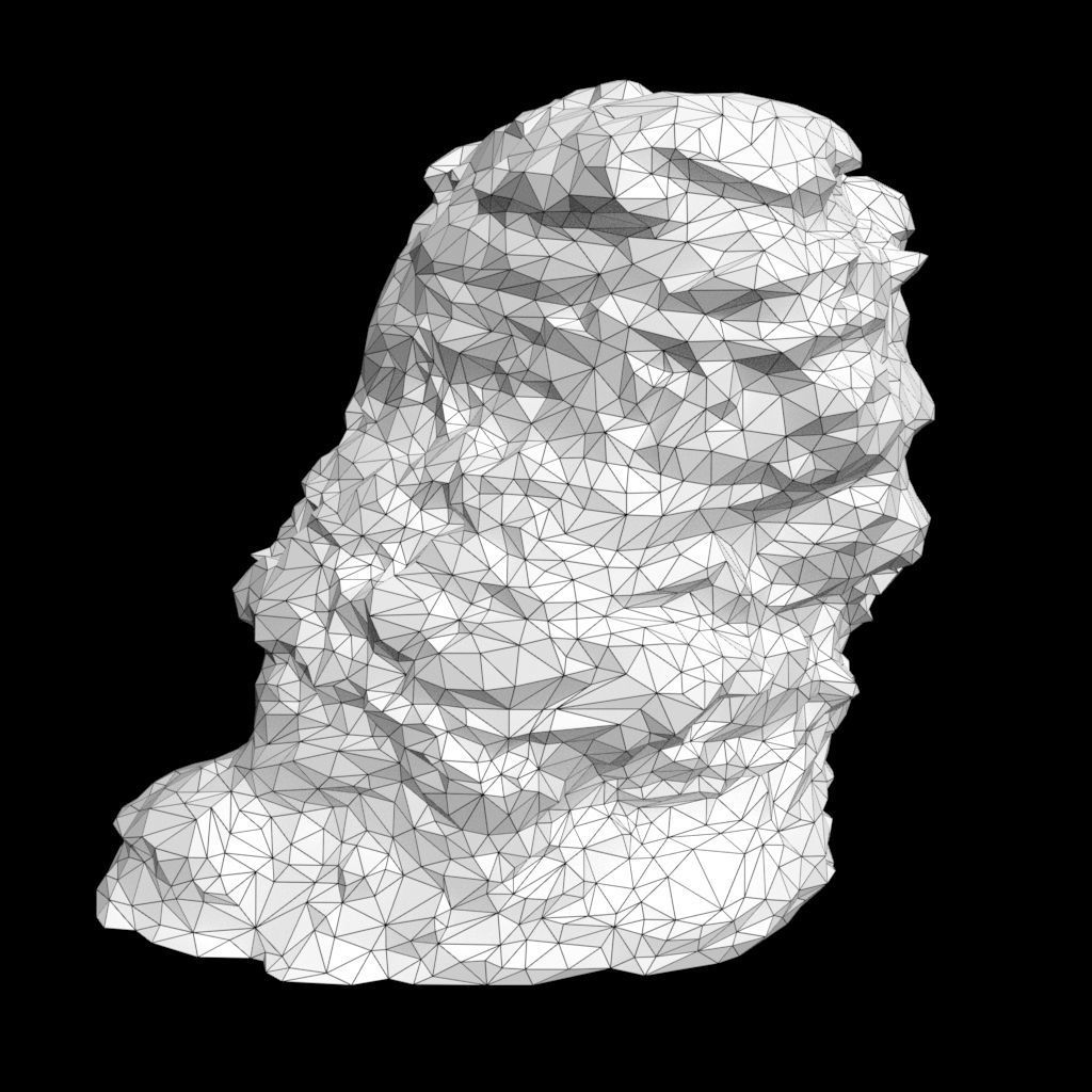 Low poly Black Beach Rock Collection 2 210210 Low-poly 3D model_40