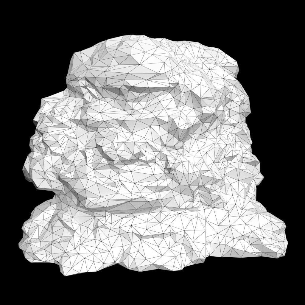 Low poly Black Beach Rock Collection 2 210210 Low-poly 3D model_45