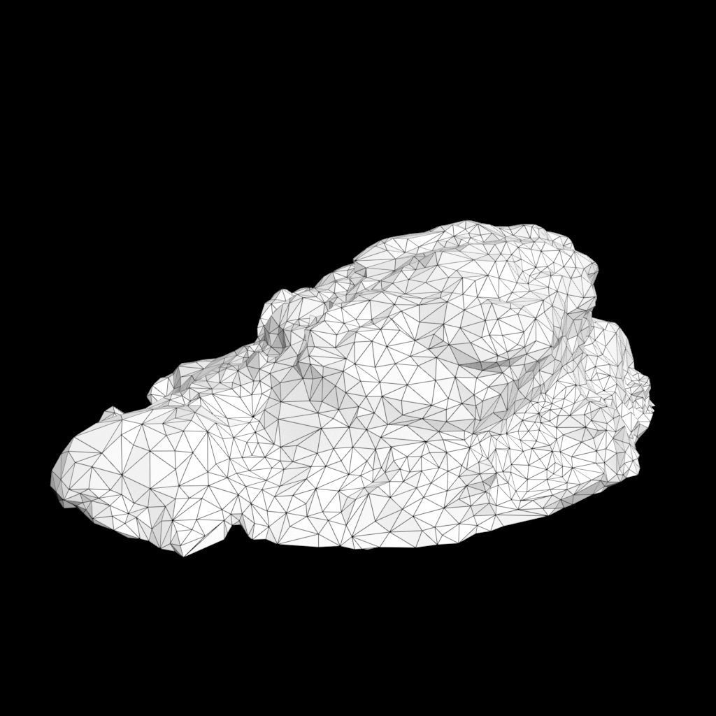 Low poly Black Beach Rock Collection 2 210210 Low-poly 3D model_20
