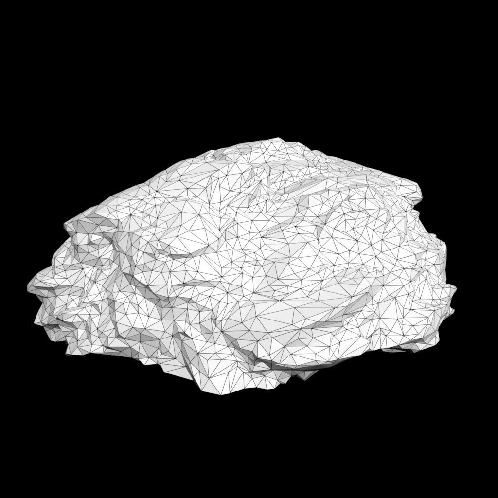 Low poly Black Beach Rock Collection 2 210210 Low-poly 3D model_25