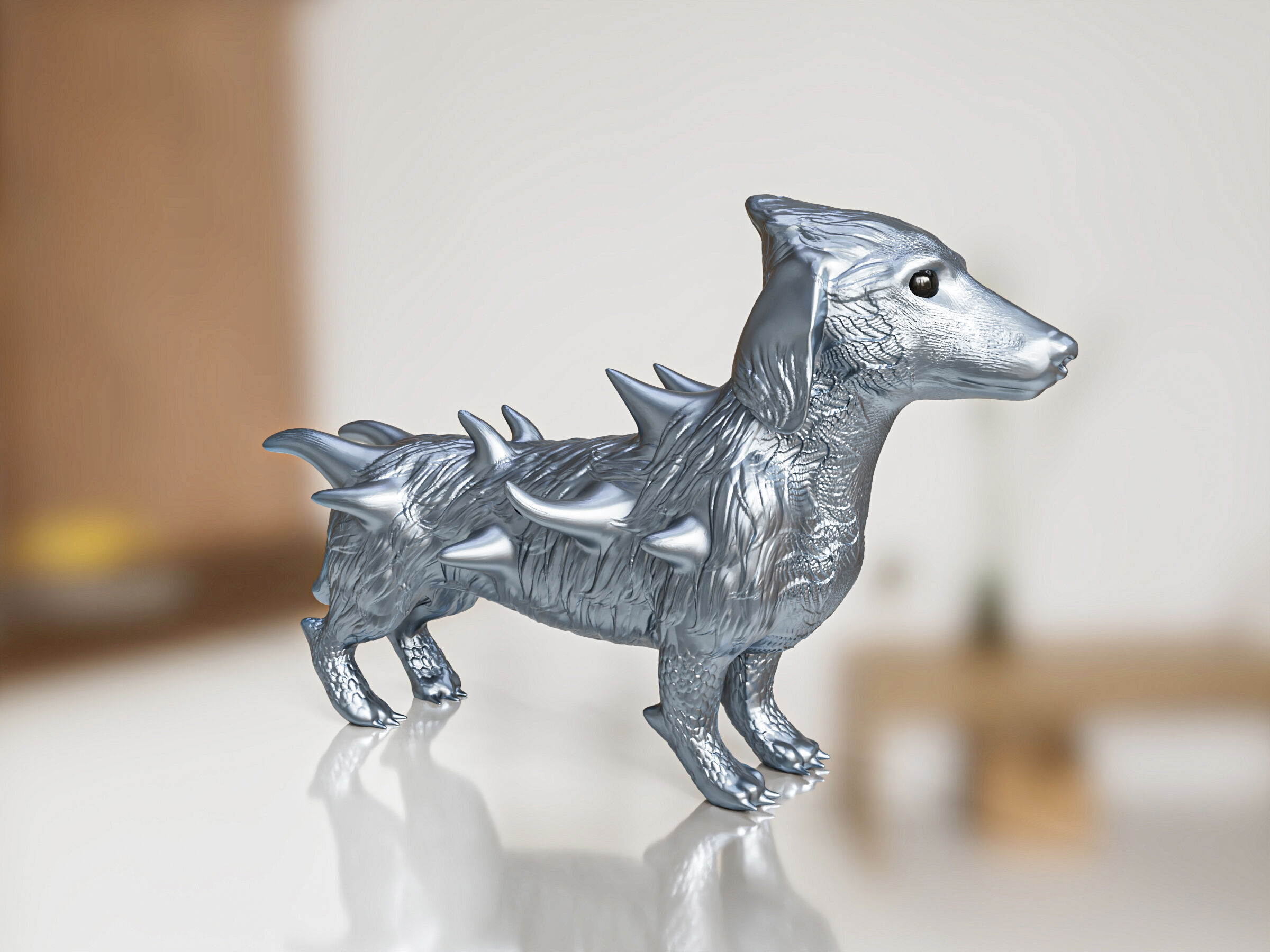 Adorable Alien Puppy 3D print model_2
