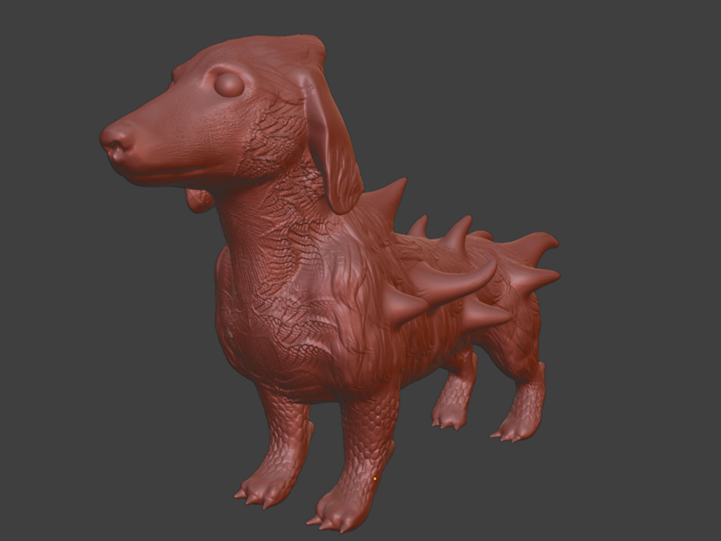 Adorable Alien Puppy 3D print model_7
