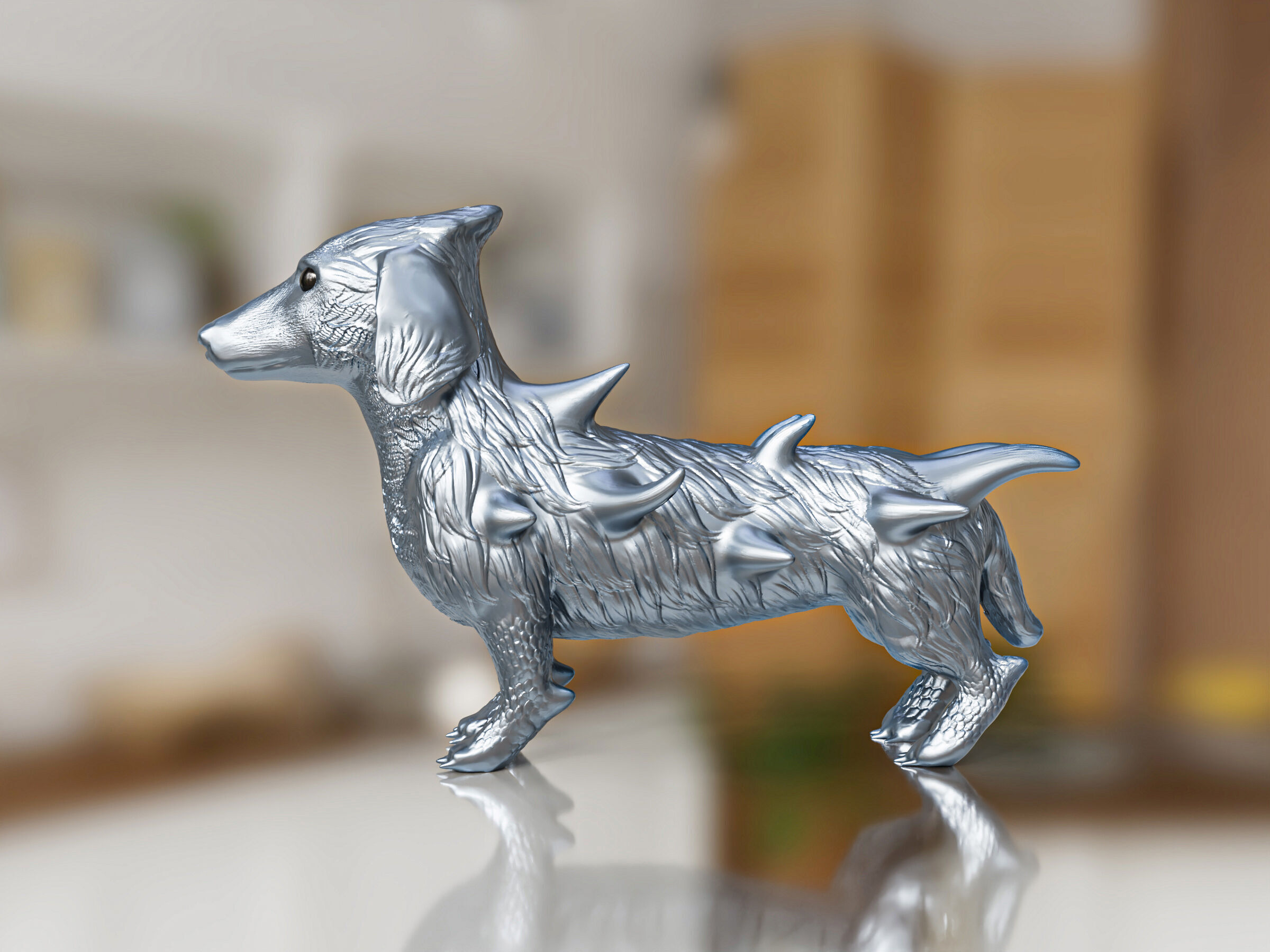 Adorable Alien Puppy 3D print model_5