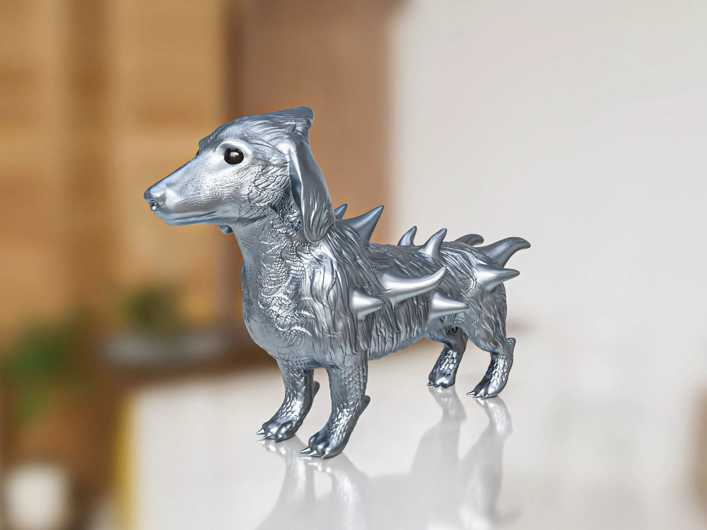 Adorable Alien Puppy 3D print model_0