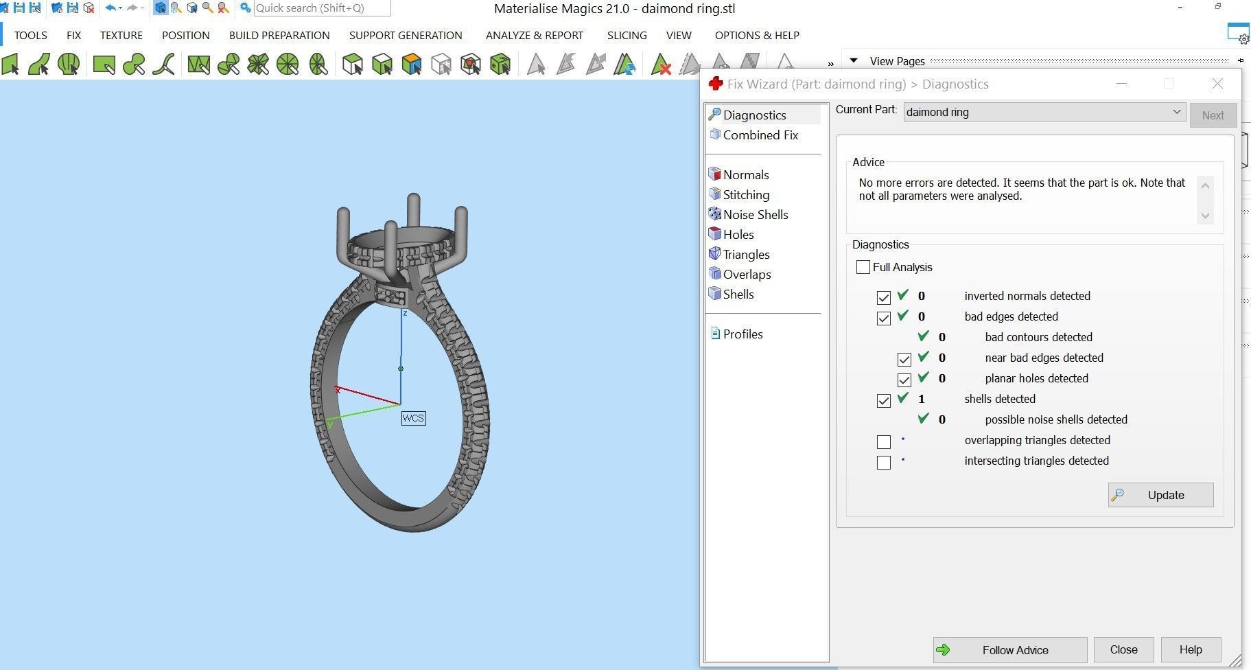 diamond ring  3d printing 3D print model_8